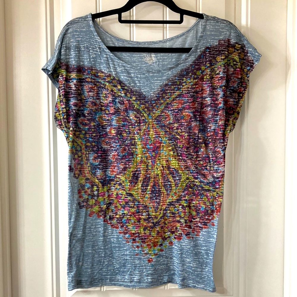 Lightweight, butterfly T-shirt from Express